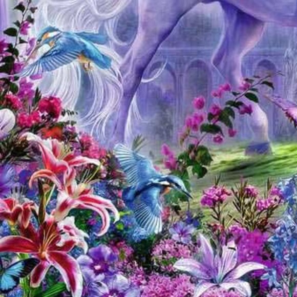 New sealed Ravensburger 100XXL Puzzle-Unicorn Kingdom Glitter Children Puzzle - Picture 4 of 16